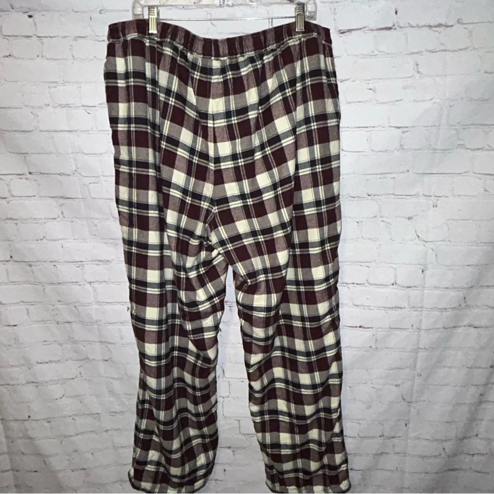 L.L. Bean fleece lined flannel pajama pants size XXL-‎ Reg